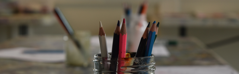 pencils in a jar